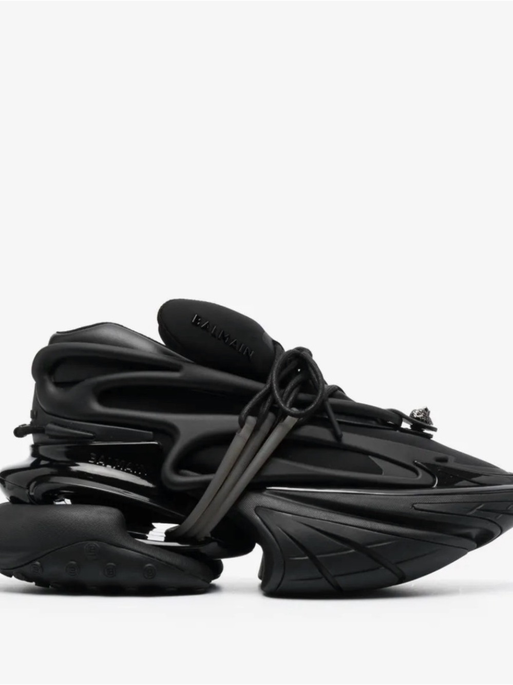 Balmain Black Futuristic Runner Sneaker